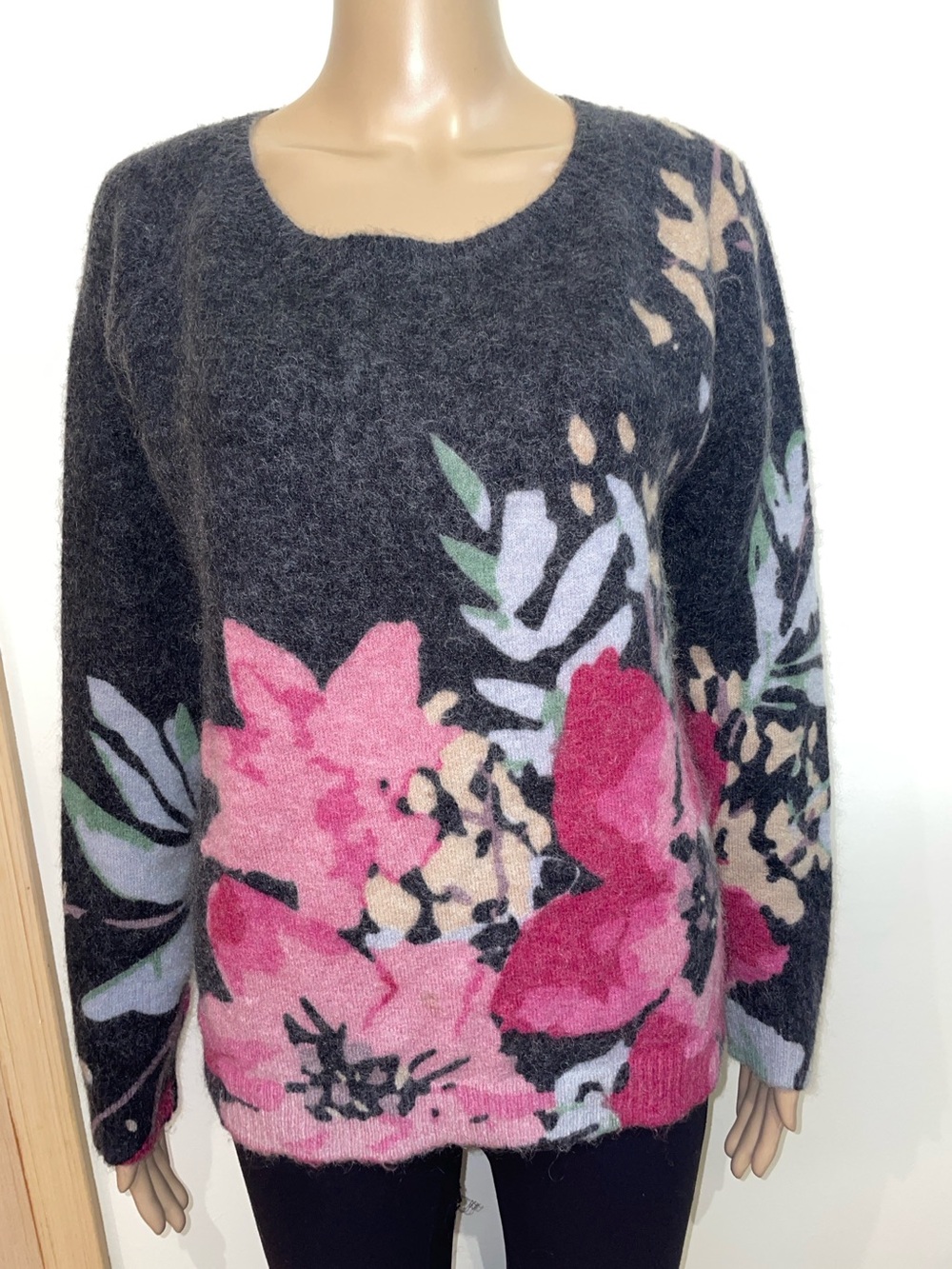 Gerard Darel Paris mohair floral sweater